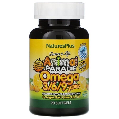 NaturesPlus Animal Parade Omega 3/6/9 ., 160 , 90 .,  3200