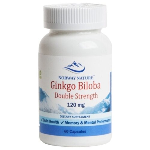     Norway Nature Ginkgo Biloba Double Strength 120 mg (60 ), ,    1650 