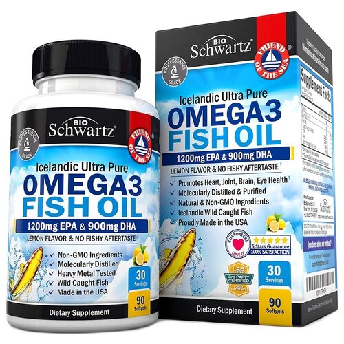  BioSchwartz Omega 3 Fish Oil 1200mg EPA & 900mg DHA, 0.2 , 90 . 888