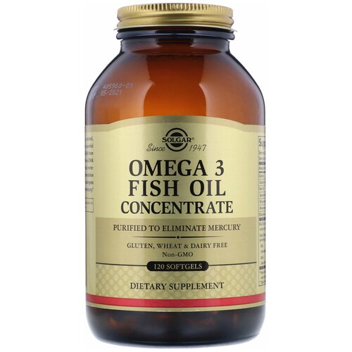 -3 Solgar, Omega-3, Fish Oil Concentrate, 120 , 60  2420