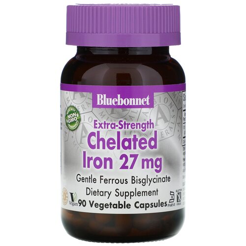  Bluebonnet Nutrition Extra-Strength Chelated Iron, 200 , 27 , 90 . 3239