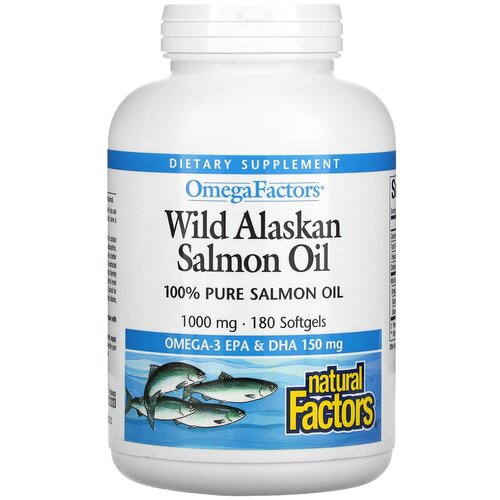  Natural Factors Omega Factors Wild Alaskan Salmon Oil, 380 , 180 ., ,    4171 