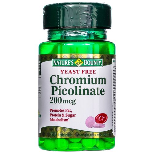 Yeast Free Chromium Picolinate ., 200 , 100 , 100 . 999