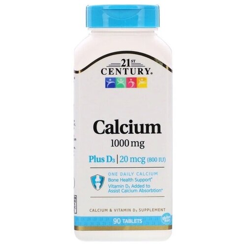 21st Century Health Care Calcium Plus D3 1000  90  (21st Century) 1799