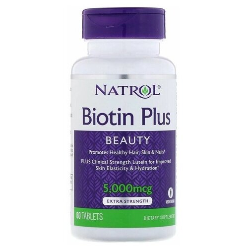  Natrol Biotin Plus, 80 , 5000 , 60 . 2199