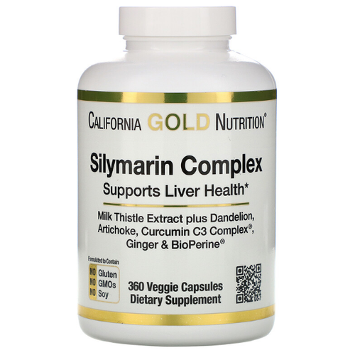 California Gold Nutrition Silymarin Complex ., 20 , 360 ., 1 . 1185