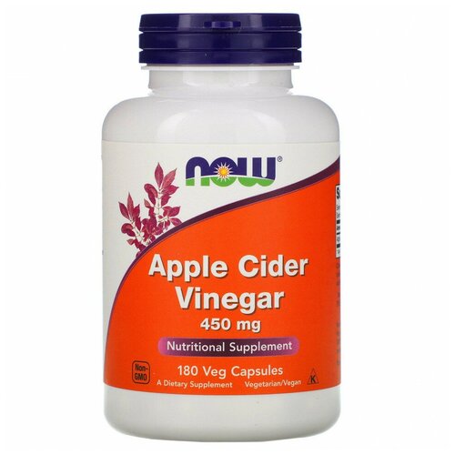 NOW Apple Cider Vinegar 450 mg, 180 . 2749