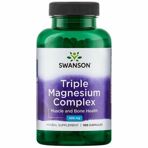  400, Swanson Triple Magnesium Complex 400 mg, 100  859