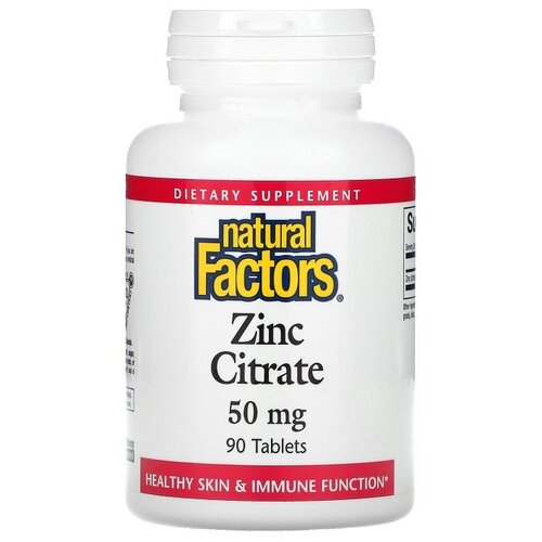  Natural Factors Zinc Citrate, 70 , 50 , 90 . 1610