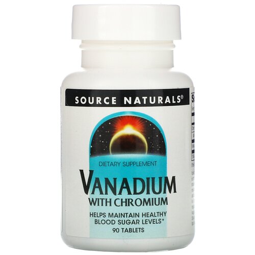 Vanadium with Chromium (  ) 90  (Source Naturals) 1646