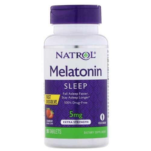   Natrol Melatonin Fast Dissolve, 100 , 5 , 90 . 1861