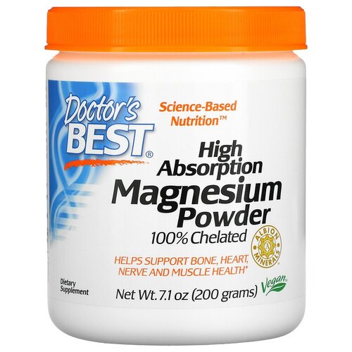  Doctor's Best High Absorption Magnesium, 200 , 200  4480