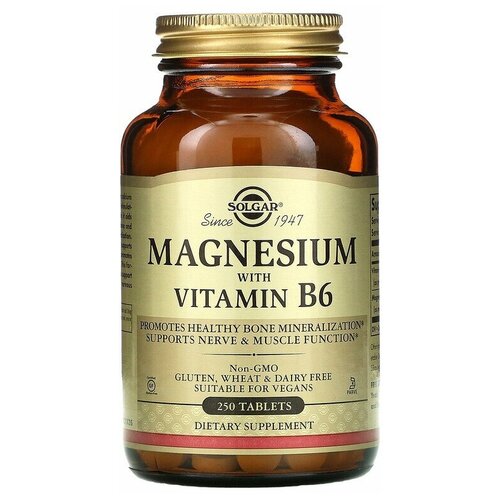 Solgar Magnesium with Vitamin B6 250  7990