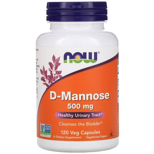 NOW Foods, D-Mannose, 500 mg, D-, 500 , 120   2590