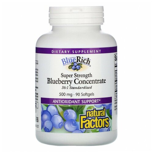 Natural Factors BlueRich Blueberry Concentrate ( ) 500  90 , ,    2757 