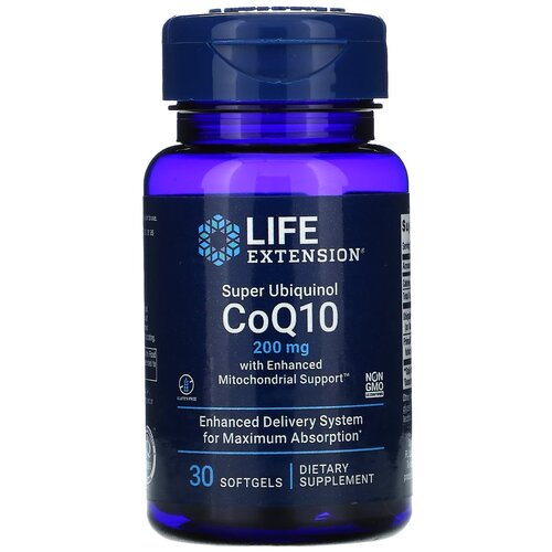  Life Extension Super Ubiquinol CoQ10 with Enhanced Mitochondrial Support, 80 , 200 , 30 . 5650