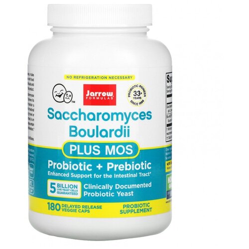  Jarrow Formulas Saccharomyces Boulardii plus MOS, 240 , 5  , 180 . 7790