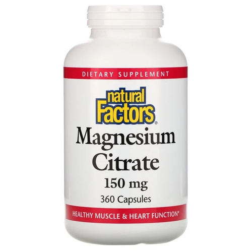 Natural Factors Magnesium Citrate ., 150 , 150 , 360 . 5200