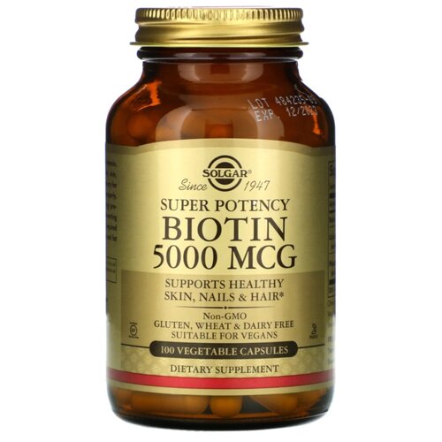 Solgar Biotin 5000 mcg 100 Vcaps 7000