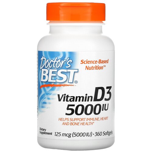 Doctor's Best Vitamin D3 ., 5000 , 120 , 360 . 2090