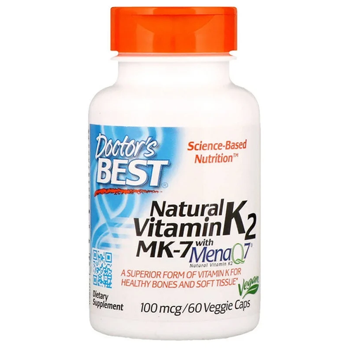 Natural Vitamin K2 MK-7  MenaQ7 . ., 100 , 100 , 60 . 1792