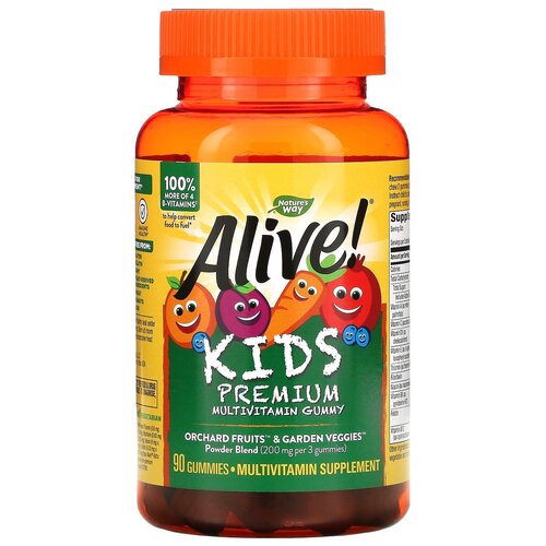  Nature's Way Alive! Kids Premium Multivitamin Gummy, 380 , 90 . 2220