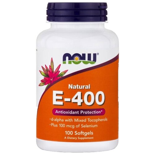  NOW Natural E-400 Mixed Tocopherols with Selenium, 130 , 150 , 100 . 2800