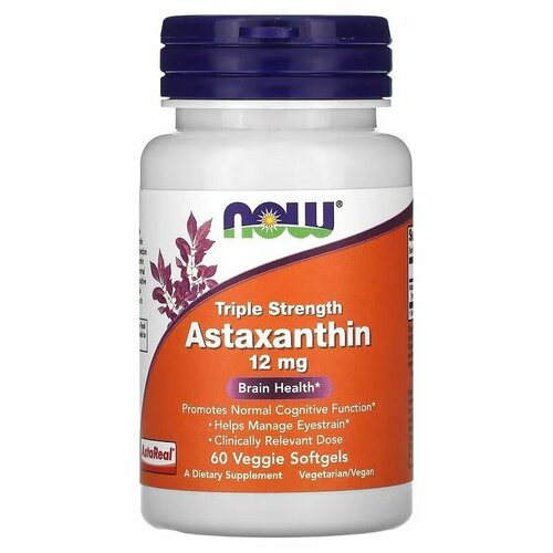 , Astaxanthin, NOW, 12 , 60  , ,    4150 