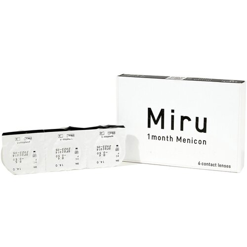   Menicon Miru 1month, 6 ., R 8,6, D -0,75, , 1 . 3360