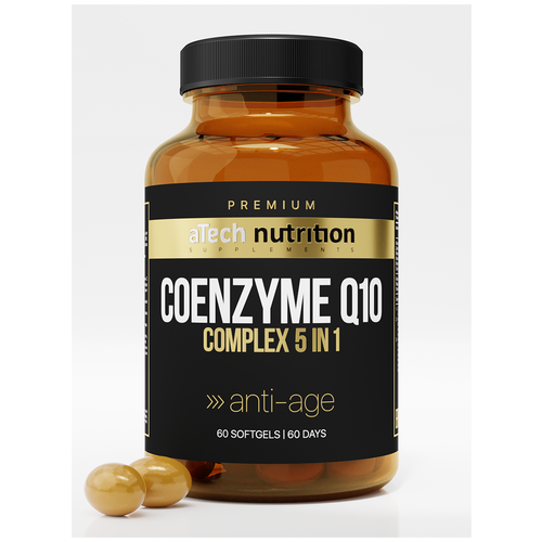  aTech Nutrition Premium Coenzyme Q10 Complex 5 in 1 Anti-age, 0.7 , 60 . 715