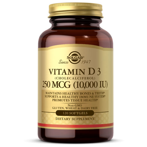 Vitamin D3 (Cholecalciferol), 10000 , 150 , 120 . 1630