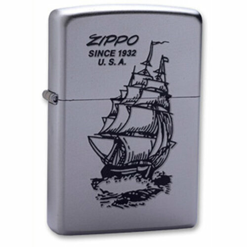   . Satin Chrome  Zippo 205 Boat-Zippo GS 5010