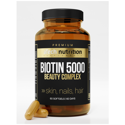  aTech Nutrition Premium Biotin Beauty Complex, 1.4 , 60 . 1042