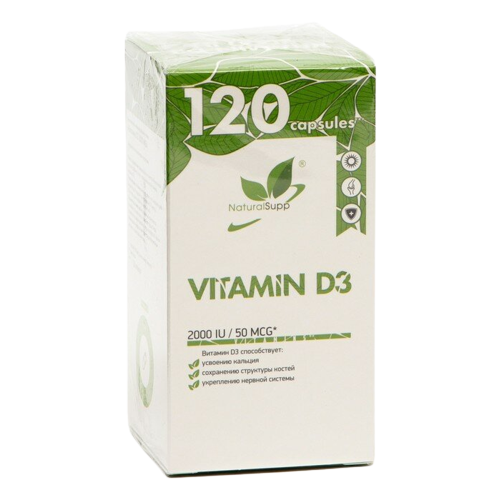 NaturalSupp Vitamin D3 ., 2000 ME, 0.1 , 120 . 1107