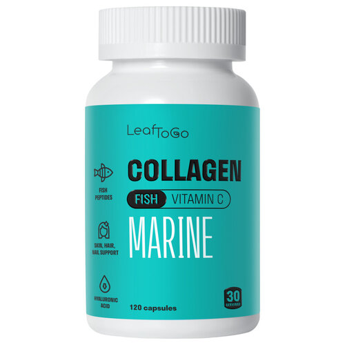 LeafToGo Marine Collagen + Vitamin C ., 90 . 485