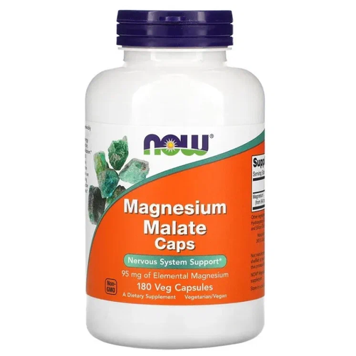 NOW Magnesium Malate Caps 180 veg capsules ( ) 3710