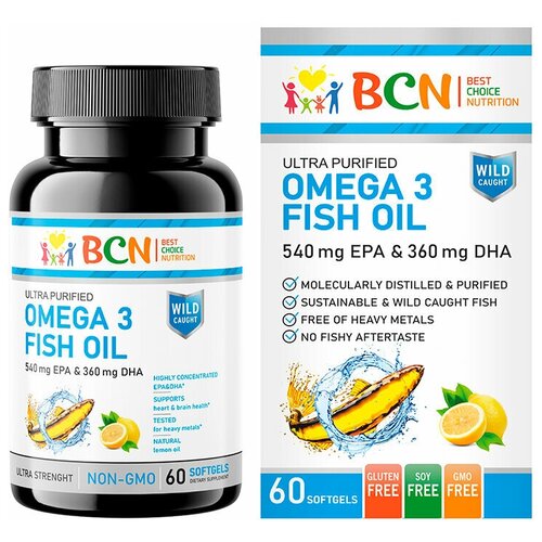 BCN Omega-3 Fish Oil 1500 EPA & 1200 DHA , 60 .  ,   647