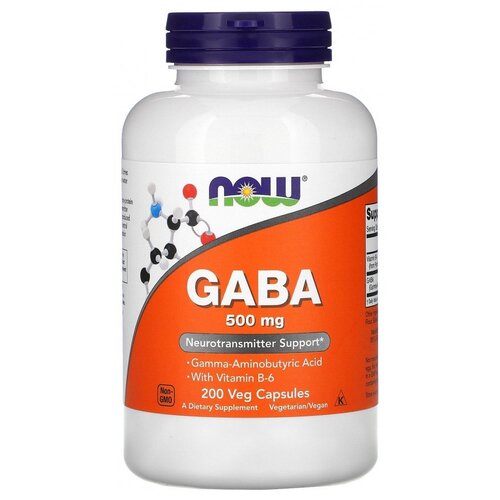 NOW GABA with Vitamin B-6 (   6) 500 mg 200 caps 1902