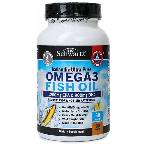 BioSchwartz Omega 3 Fish Oil 1200 mg EPA & 900 mg DHA 90  1053