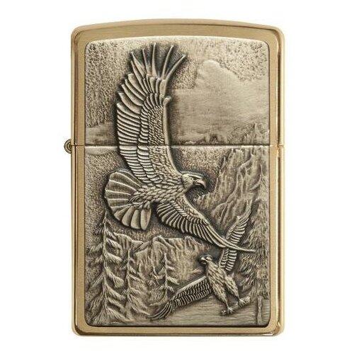 Zippo 20854 Eagles Brushed Brass  - 1 . 1 . 56  7182