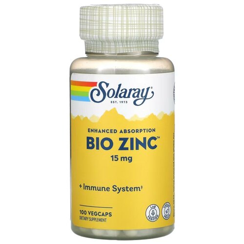 Solaray, Bio Zinc, 15 , 100   1290