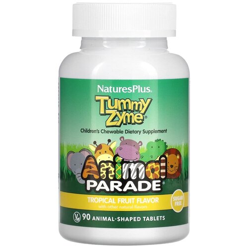 Tummy Zyme   ,     Source of Life, AnimaL Parade, 90 , NaturesPlus 4770