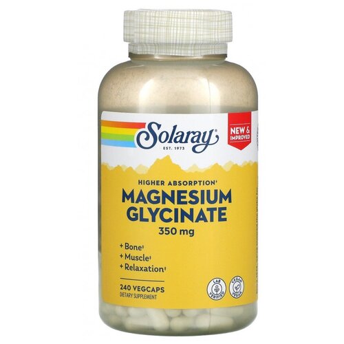  Solaray Higher Absorption Magnesium Glycinate, 360 , 350 , 240 . 3800