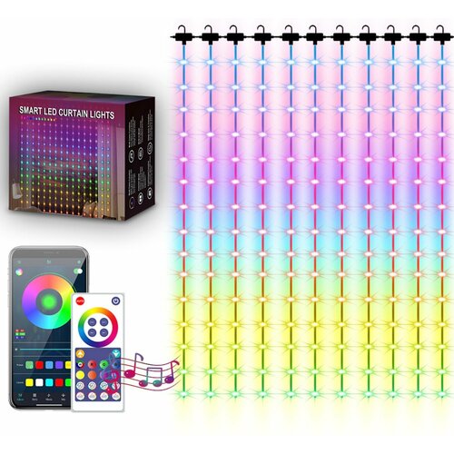 - Smart led curtain lights RGB 3  2   3400