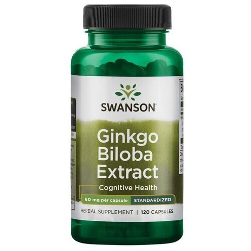  SWANSON Ginkgo Biloba Extract, 80 , 60 , 120 . 1436