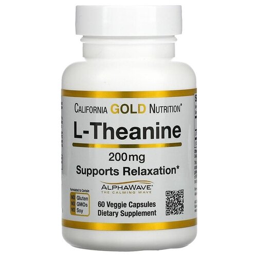 California Gold Nutrition L-Theanine AlphaWave . ., 200 , 50 , 60 . 3560