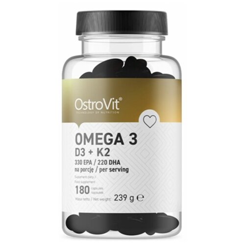   OstroVit Omega 3 D3 + K2 (180 ), ,    4990 