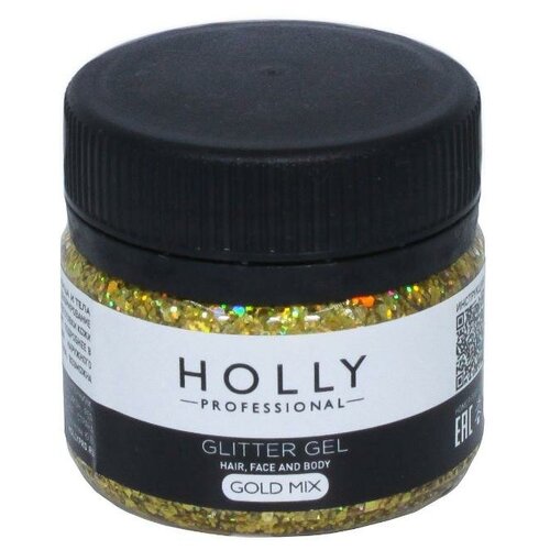 Holly Professional    ,    GLITTER GEL Holly Professional, Gold Mix, 20  630