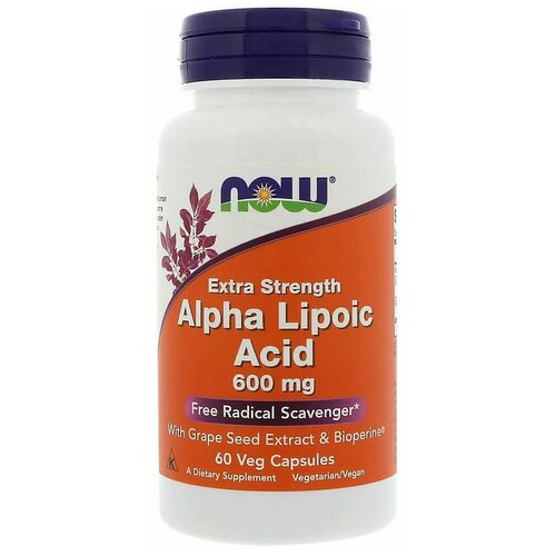  NOW Alpha Lipoic Acid, 600 , 60 . 3200