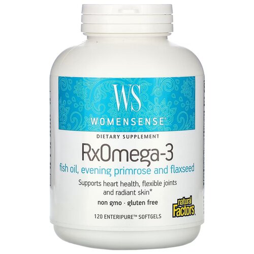 Natural Factors, WomenSense, RxOmega-3, 120   Enteripure 3231